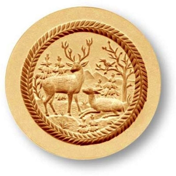 画像1: 鹿と雌鹿*stag and doe/cookie mould by anis-paradies (1)