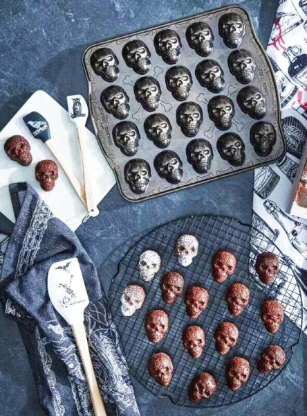 画像3: Skull Bitelet Pan/骸骨miniケーキパン (3)