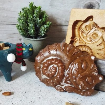 画像2: 猫/cat bayun*wood gingerbread cookie mold