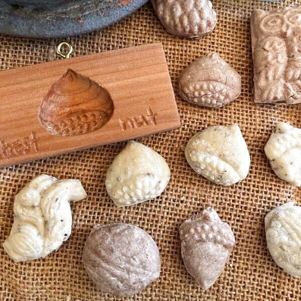 画像9: 森の生き物と木の実＜リス/ふくろう/胡桃/どんぐり/栗/松ぼっくり/モミの実＞cookie mold/菓子木型作家 komorebi. (9)