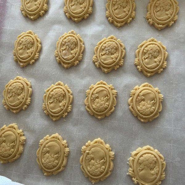 画像4: ☆送料無料☆Lady cameo / 淑女のカメオ cookie stamp & cutter2種 (4)