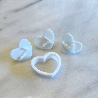 画像2: Love Heart＜3種類＞cookie stamp & cutter