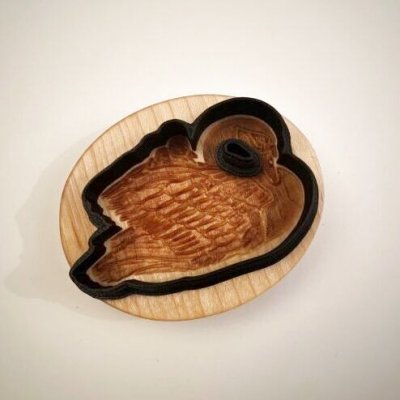 画像2: 白鳥/Swan＋カッター付き*wood cookie mold【送料無料】