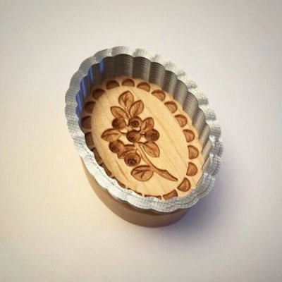 画像2: ブルーベリー/Blueberry＋カッター付き*wood cookie mold