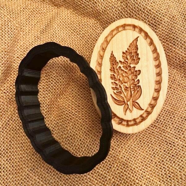 画像2: ブルーボンネット/Bluebonnet+カッター付き*wood cookie mold (2)