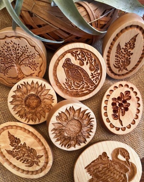 画像3: ブルーボンネット/Bluebonnet+カッター付き*wood cookie mold (3)