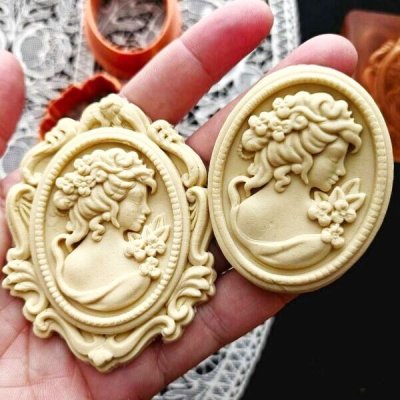 画像3: ☆送料無料☆Lady cameo / 淑女のカメオ cookie stamp & cutter2種