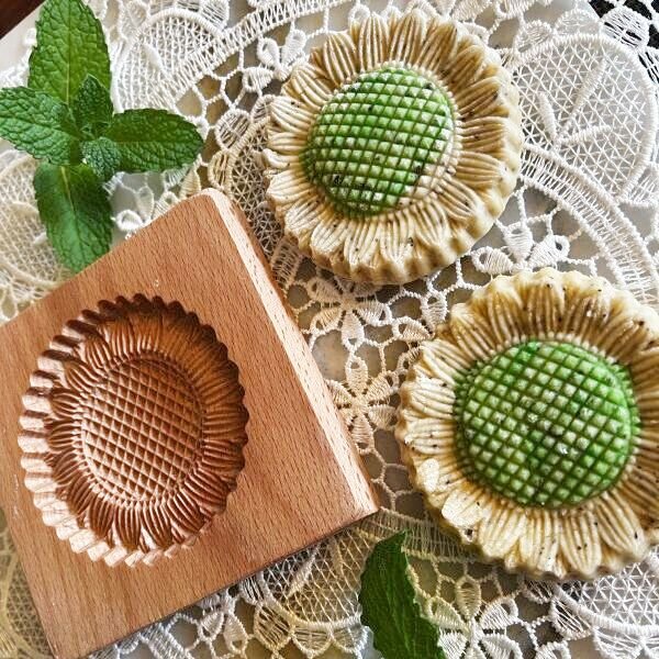 画像2: ひまわり/Sunflower*wood cookie mold (2)