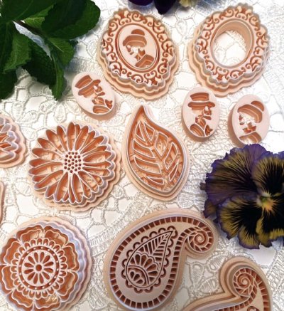 画像3: Boho Flower/ボヘミアンフラワー*cookie stamp cutter