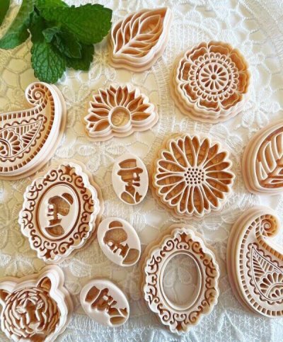 画像1: Braided Leaf/葉っぱ*cookie stamp cutter