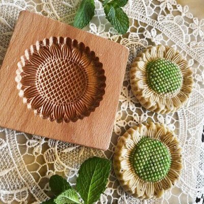 画像2: ひまわり/Sunflower*wood cookie mold