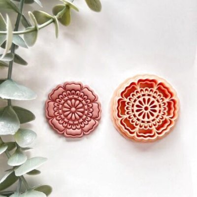 画像1: Boho Flower/ボヘミアンフラワー*cookie stamp cutter