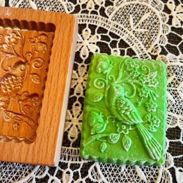 画像4: 鳥/お花/蝶々*wood cookie mold (4)