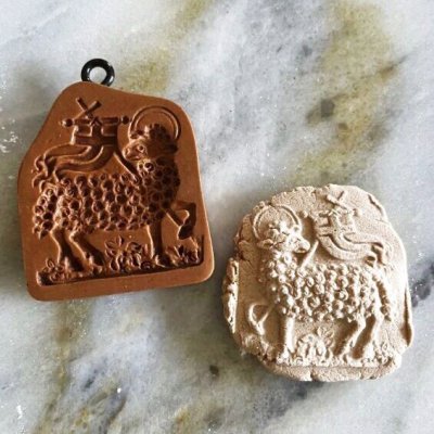 画像1: パスカルの子羊* Pascal Lamb circa 1700/cookie mould by anis-paradies