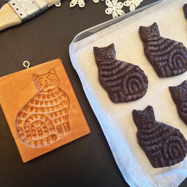 画像2: Tabby Cat / 縞模様の猫ちゃん*cookie mold/菓子木型作家 komorebi. (2)