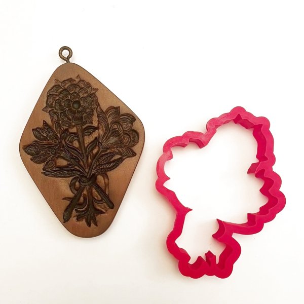 画像4: ★☆送料無料☆★ 3 Blooms / 花束+カッター付き/cookie mould (4)