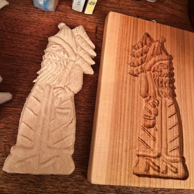 画像2: サンタクロースとツリー*スペキュロス型/cookie mold/菓子木型作家 komorebi.