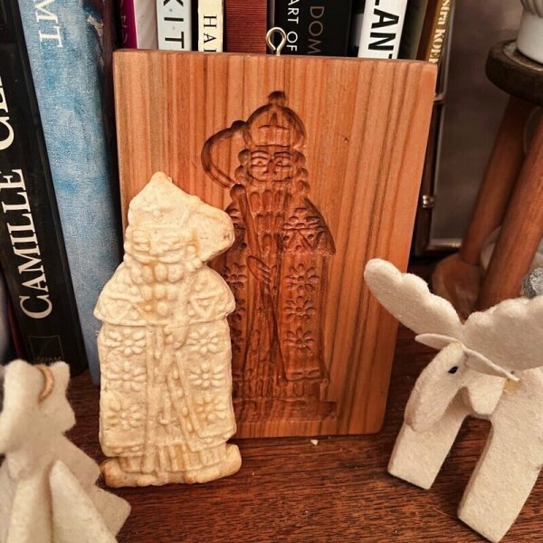 画像2: Saint Nicholas*スペキュロス型/cookie mold/菓子木型作家 komorebi. (2)