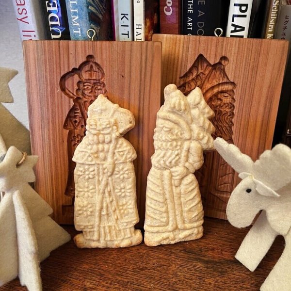 画像3: サンタクロースとツリー*スペキュロス型/cookie mold/菓子木型作家 komorebi. (3)