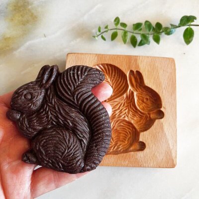 画像1: リス*wood gingerbread cookie mold