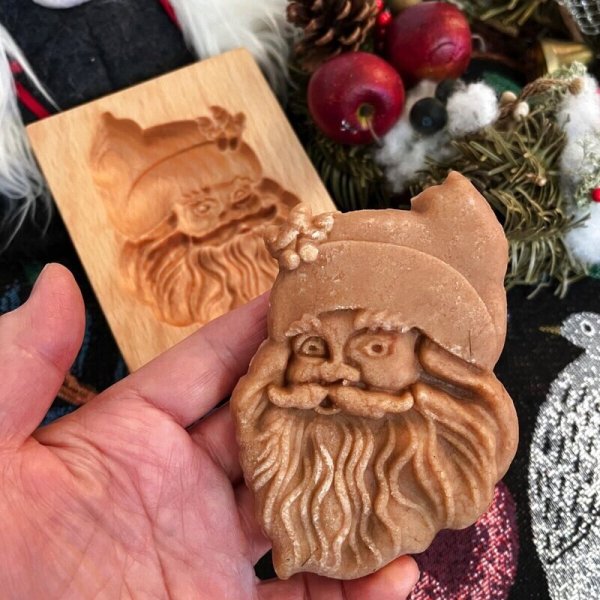 画像3: サンタクロース/wood cookie mold (3)