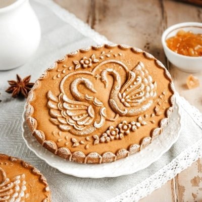 画像2: 白鳥/couple*wood gingerbread cookie mold