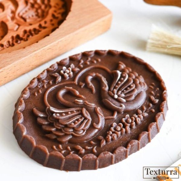 画像2: 白鳥/couple*wood gingerbread cookie mold (2)