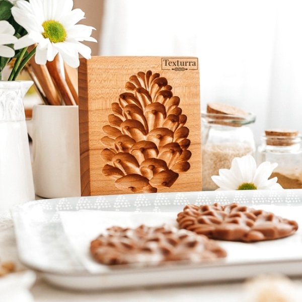 画像2: 松ぼっくり/ Pine cone*wood cookie stamp (2)