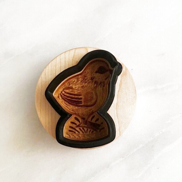 画像3: ひよこちゃん/Vintage Chick＋カッター付き*wood cookie mold【送料無料】 (3)