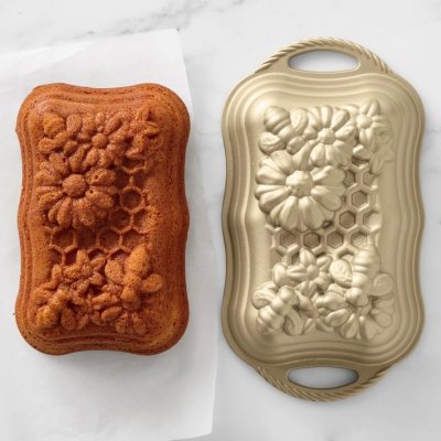 画像1: Honey Bee Loaf Pan/蜜蜂とお花のローフパン