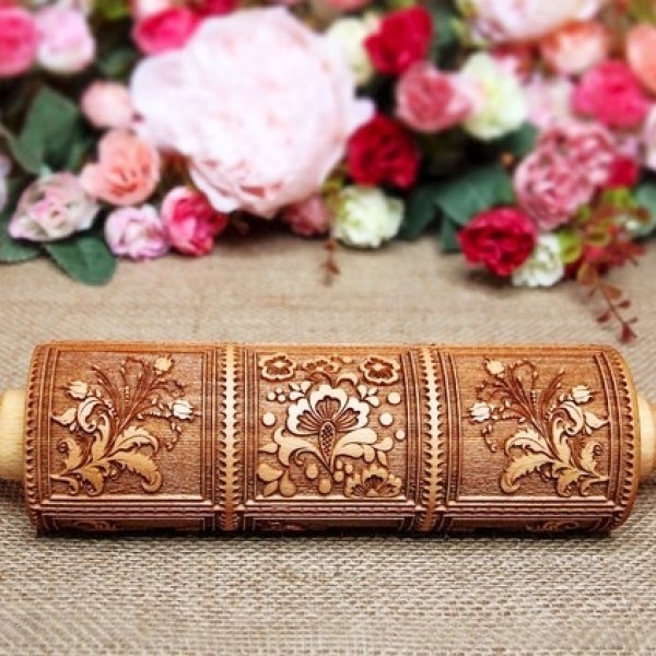 画像5: Birds and Flowers＜鳥とお花＞ショートブレッド型/Rolling Pin＜M＞ (5)