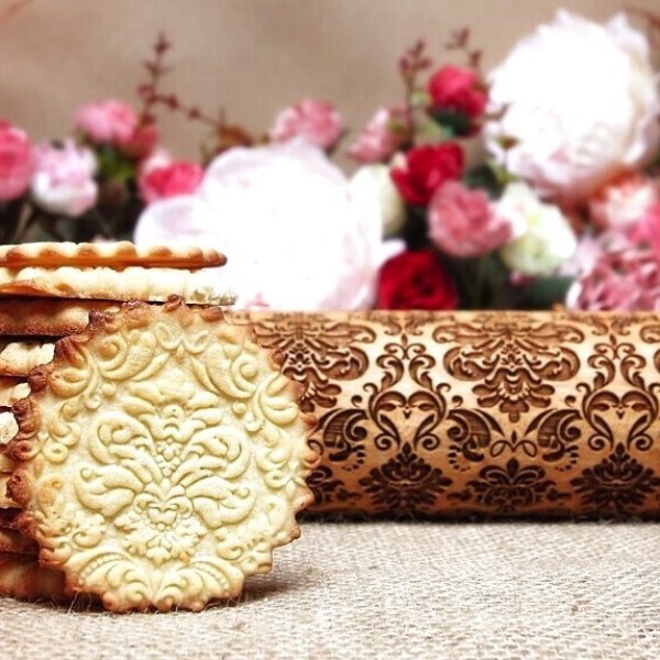 画像1: Damask Embossed＜ダマスク柄＞/Rolling Pin＜M＞ (1)