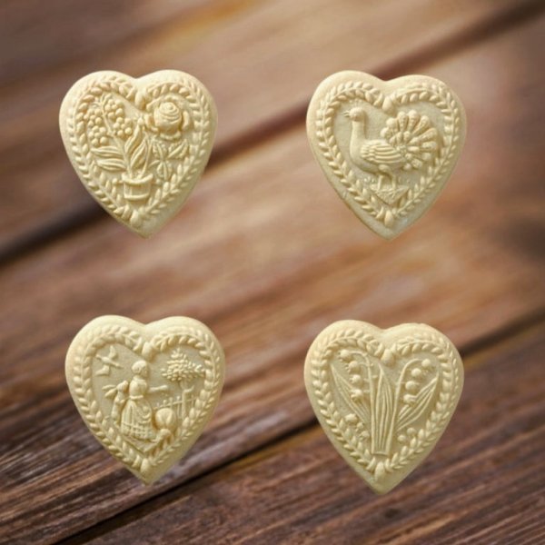 画像3: ★☆送料無料☆★ Heart Strings/ハート4種類+カッター付き/cookie mould (3)