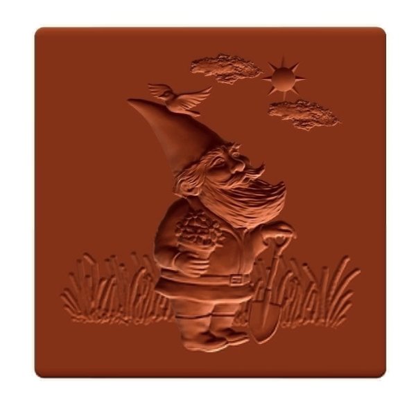 画像1: Dwarf in garden/庭の小人*springerle cookie stamp (1)