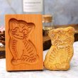 画像1: 猫ちゃん*wood cookie mold (1)