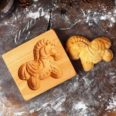 画像2: Horse/馬*wood gingerbread cookie mold