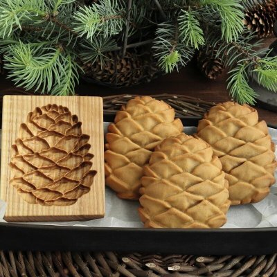 画像3: 松ぼっくり/Cedar cone*wood gingerbread cookie mold