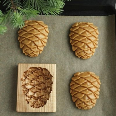 画像2: 松ぼっくり/Cedar cone*wood gingerbread cookie mold