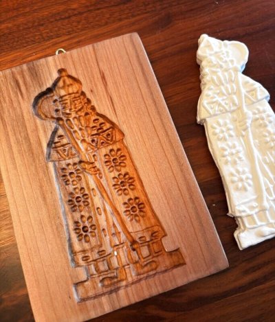 画像1: 【お問い合わせ商品】Saint Nicholas*スペキュロス型/cookie mold/菓子木型作家 komorebi.