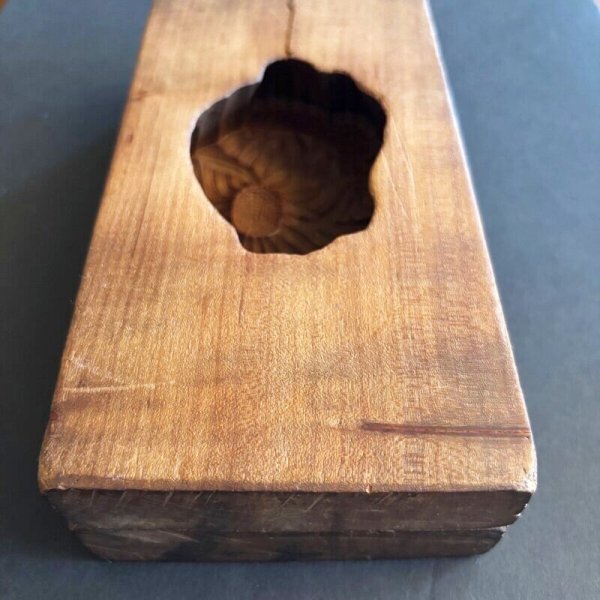 画像5: 菊と葉 /菓子木型. (5)