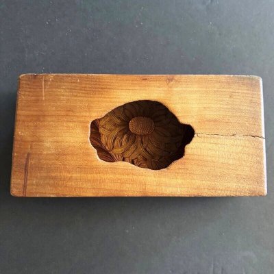 画像2: 菊と葉 /菓子木型.