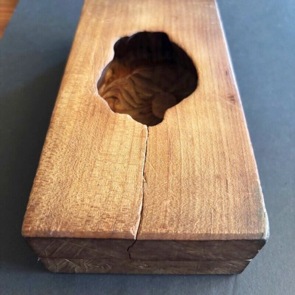 画像4: 菊と葉 /菓子木型. (4)