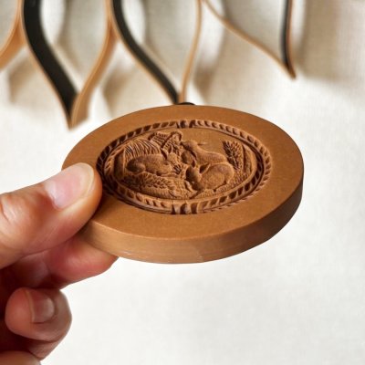 画像2: 3匹のうさぎ*Oval/cookie mould by anis-oaradies