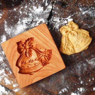 画像1: ジングルベル*wood cookie mold