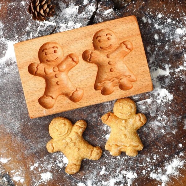 画像2: Gingerman/男の子&女の子*wood cookie mold (2)