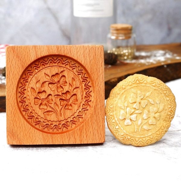画像2: フラワー/Flower*wood gingerbread cookie mold (2)