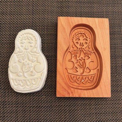 画像1: マトリョーシカ/Matryoshka*wood gingerbread cookie mold