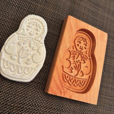 画像2: マトリョーシカ/Matryoshka*wood gingerbread cookie mold