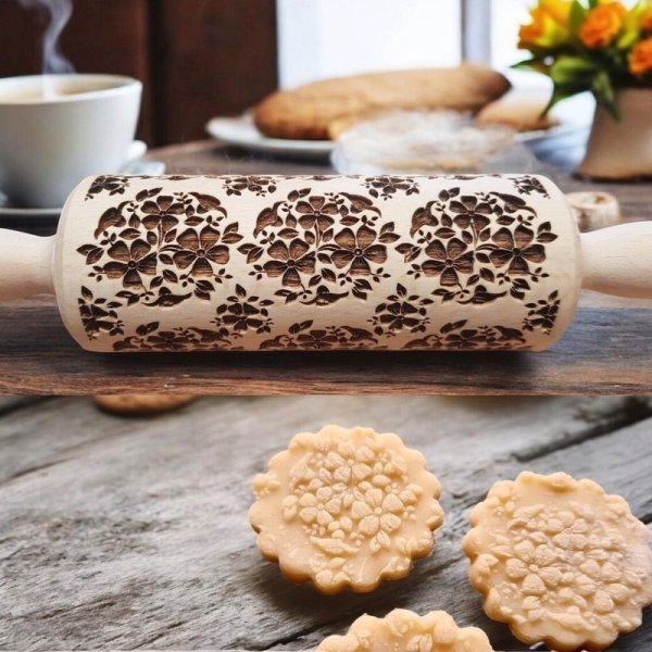 画像1: Flower*お花/mini Rolling Pin (1)