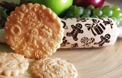 画像1: Christmas Gifts＜ジンジャーブレッド＞/mini Rolling Pin